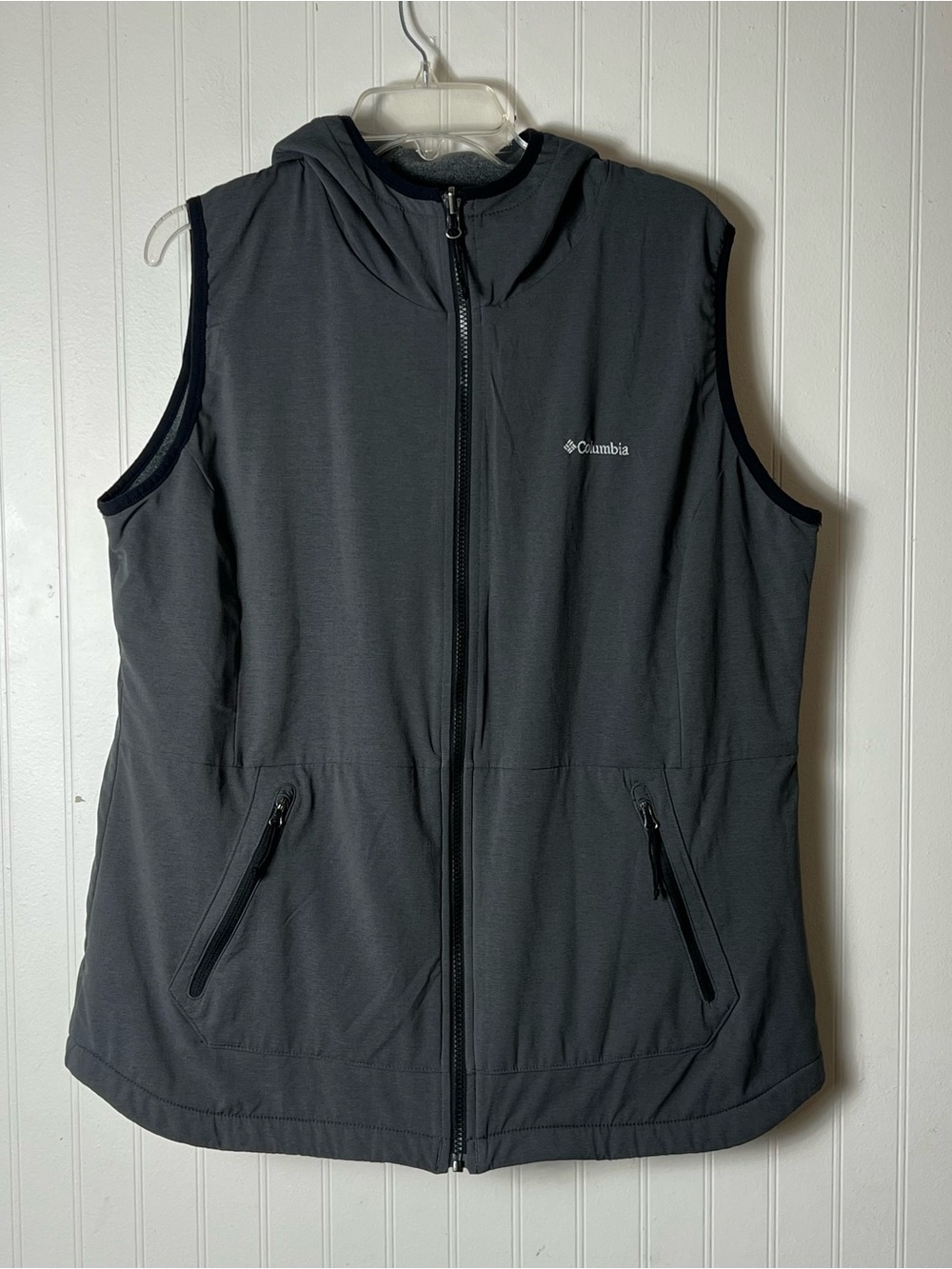 Columbia Hooded Fleece Men's Reversible Vest Size XL